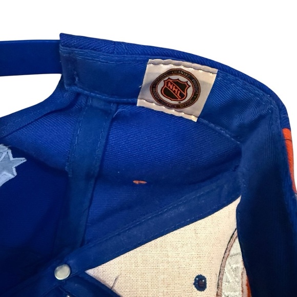 Vtg 1990s Starter New York Islanders NHL Hockey Tri Power Snapback Cap Hat - Picture 6 of 6